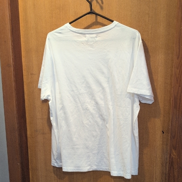 Brunette The Label White Tee with Black Label - Picture 6 of 7